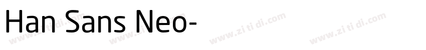Han Sans Neo字体转换